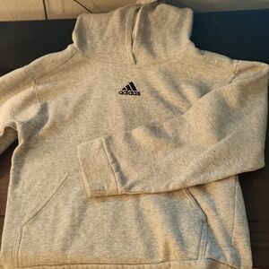Adidas Gray Sweatshirt Casual Athletic Wear